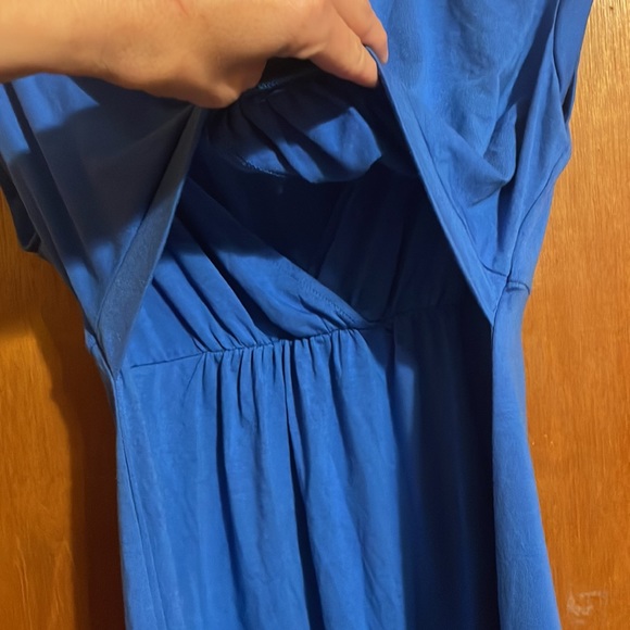 •OLD NAVY MATERNITY•BLUE MATERNITY DRESS WITH EASY BREASTFEEDING TOP. SIZE XS/S - Picture 6 of 6